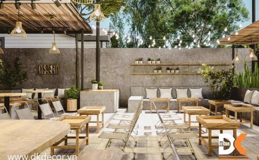 Thiết Kế Trà Sữa Ngoài Trời