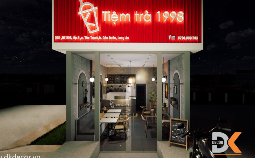 Thiết Kế Quán Trà Sữa Giá Rẻ Tại HCM
