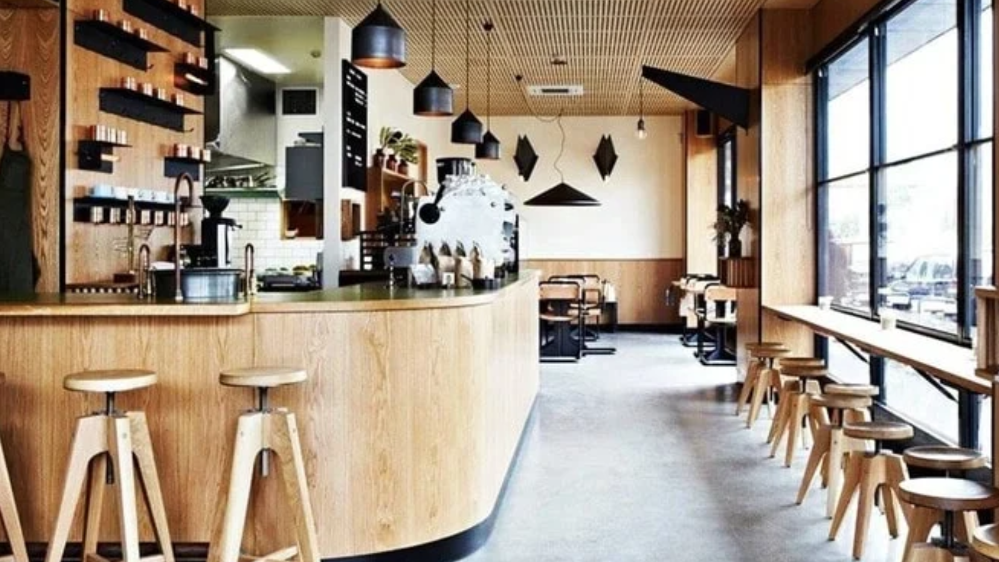 Quầy cafe bar bằng gỗ công nghiệp 