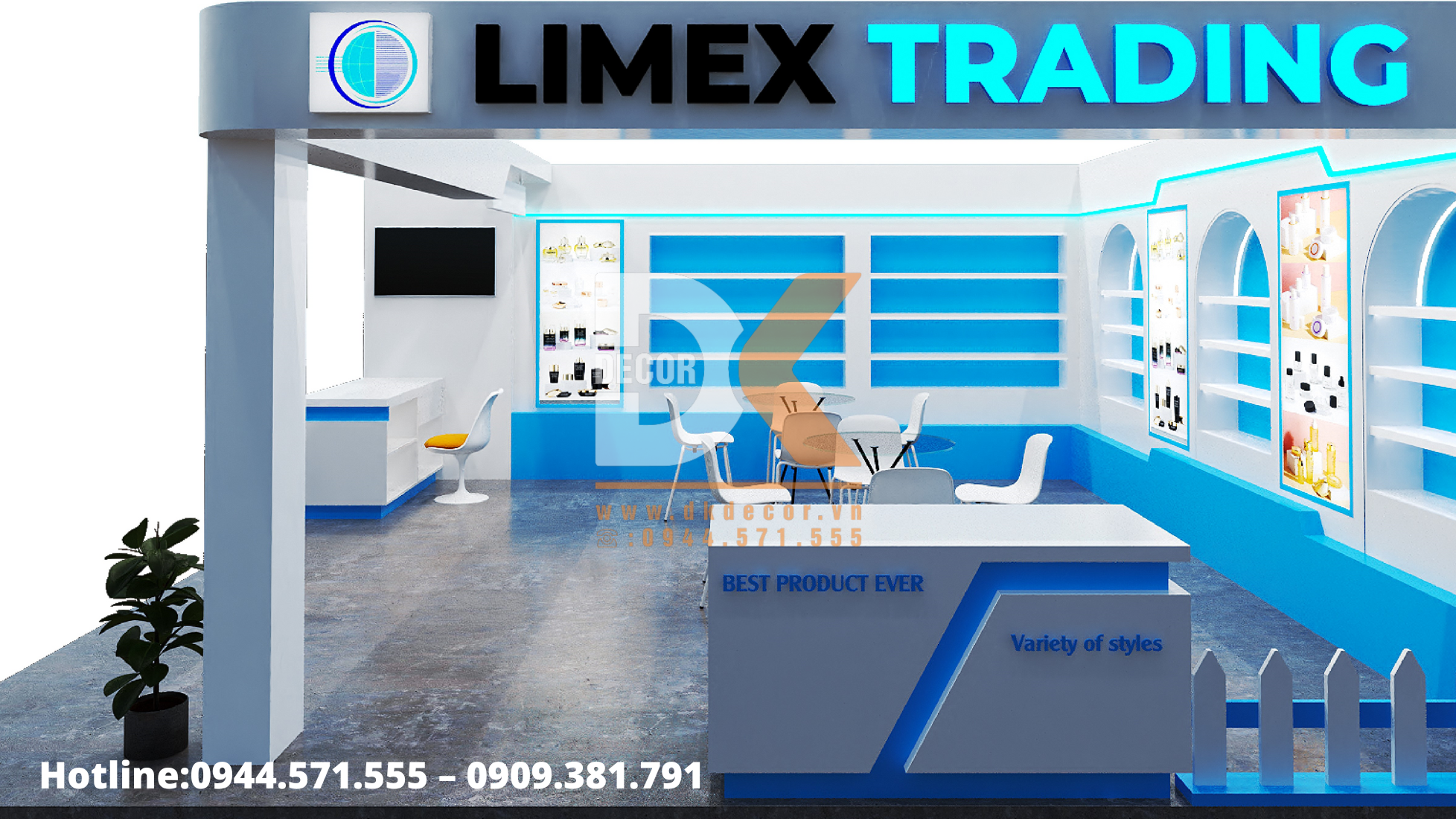 thi công triển lãm limex trading