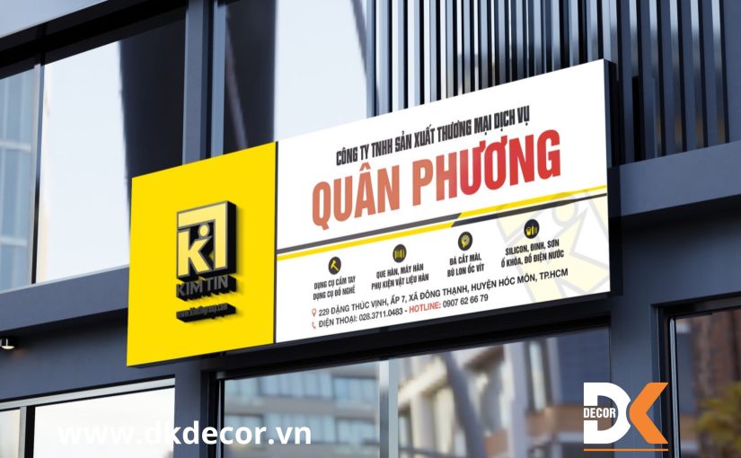 Thiết Kế Bảng Hiệu Đẹp, Uy Tín, Giá Rẻ Tại Tân Phú