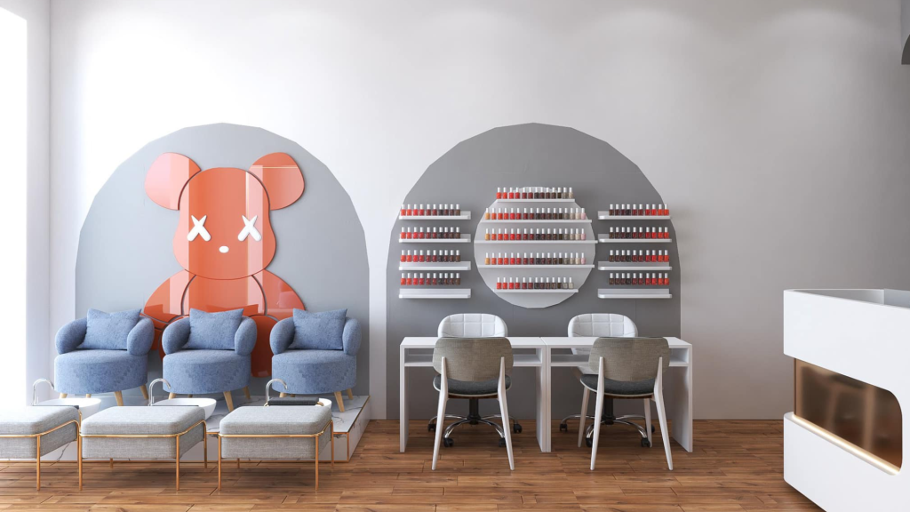 thiết kế nội thất spa theo sở thích khách hàng