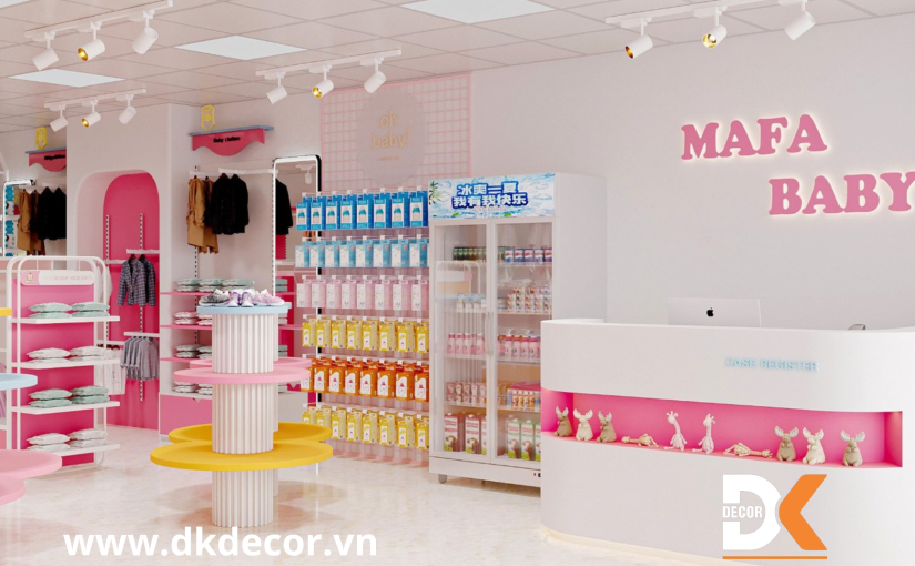 Thiết Kế Shop Mẹ Và Bé Chuyên Nghiệp Tại Quận 9 Thủ Đức