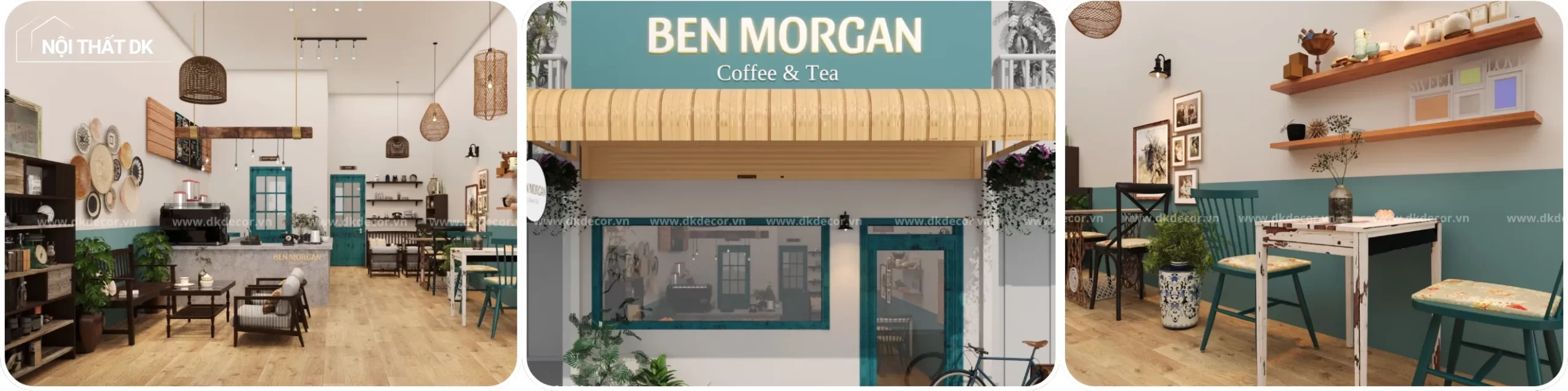 dự án dk: thiết kế quán cafe ben morgan coffee&tea