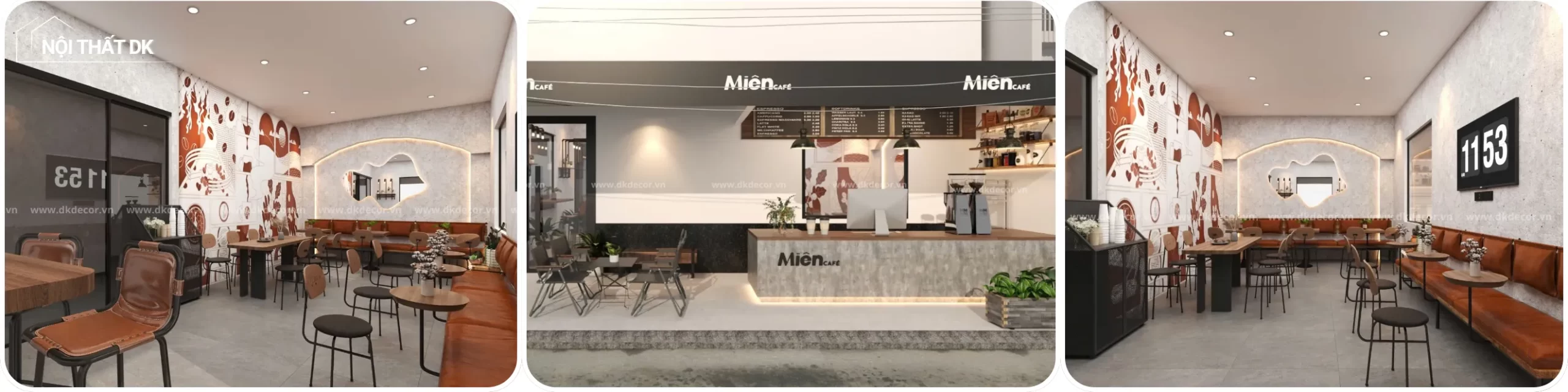dự án dk: thiết kế quán cafe Miên