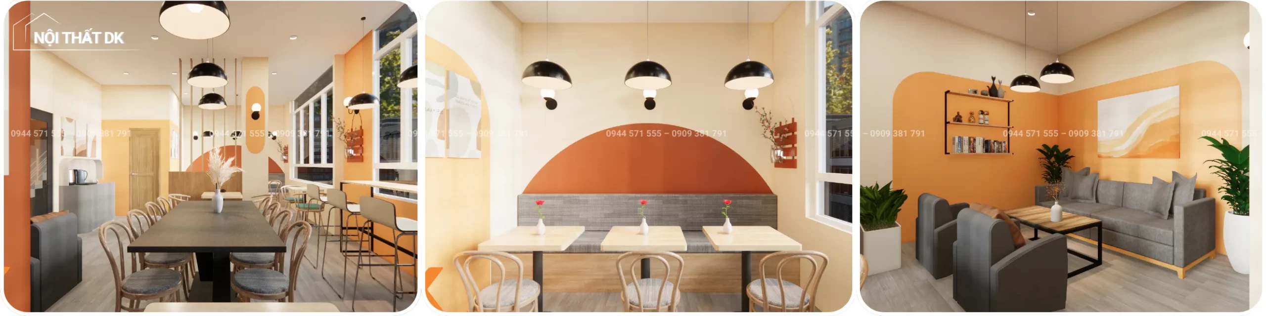 dự án dk: thiết kế quán cafe tân phú