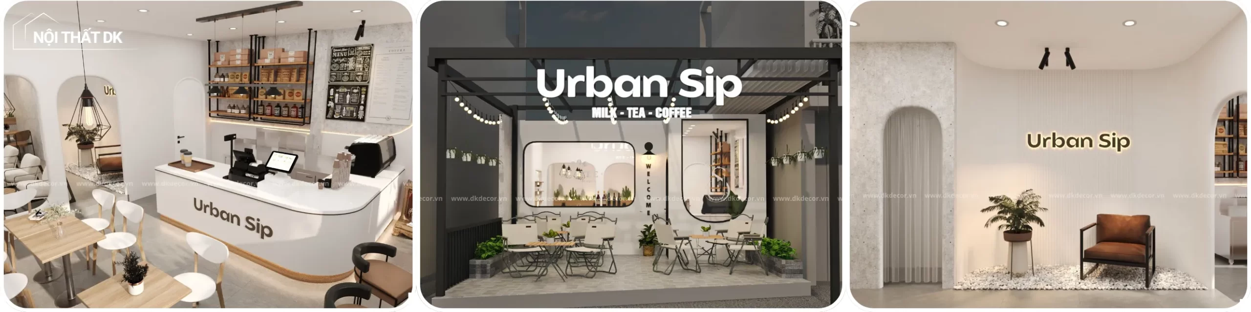 dự án dk: thiết kế quán cafe urban sip