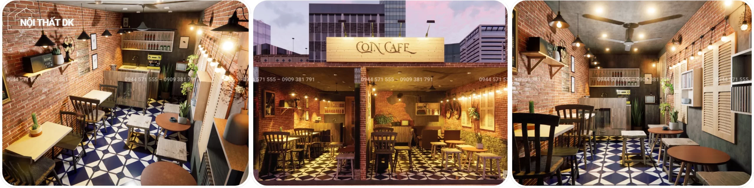 dự án dk: thiết kế quán coin cafe