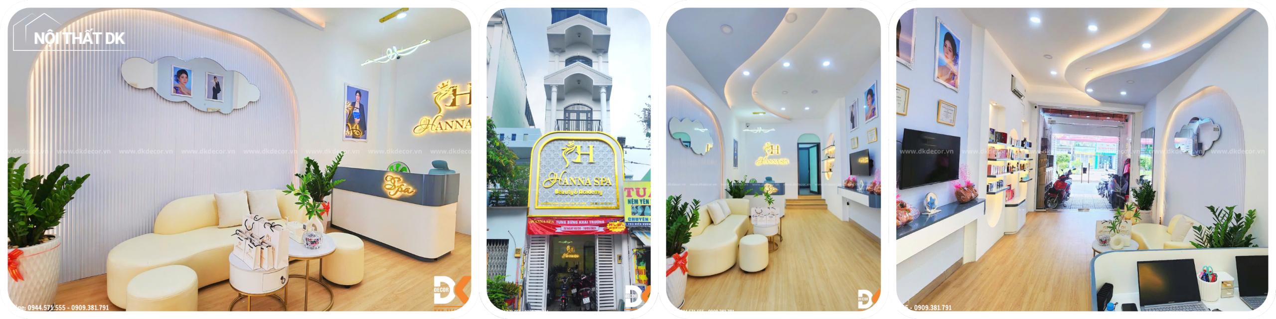 thi công tiệm nail spa beauty đẹp