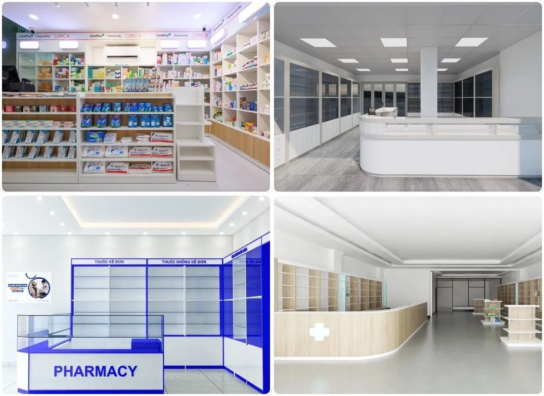 thiết kế nhà thuốc tây chuẩn gpp| NỘI THẤT DK 