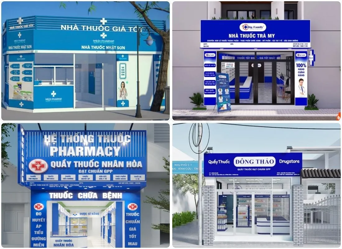 thiết kế nhà thuốc tây chuẩn GPP| NỘI THẤT DK 