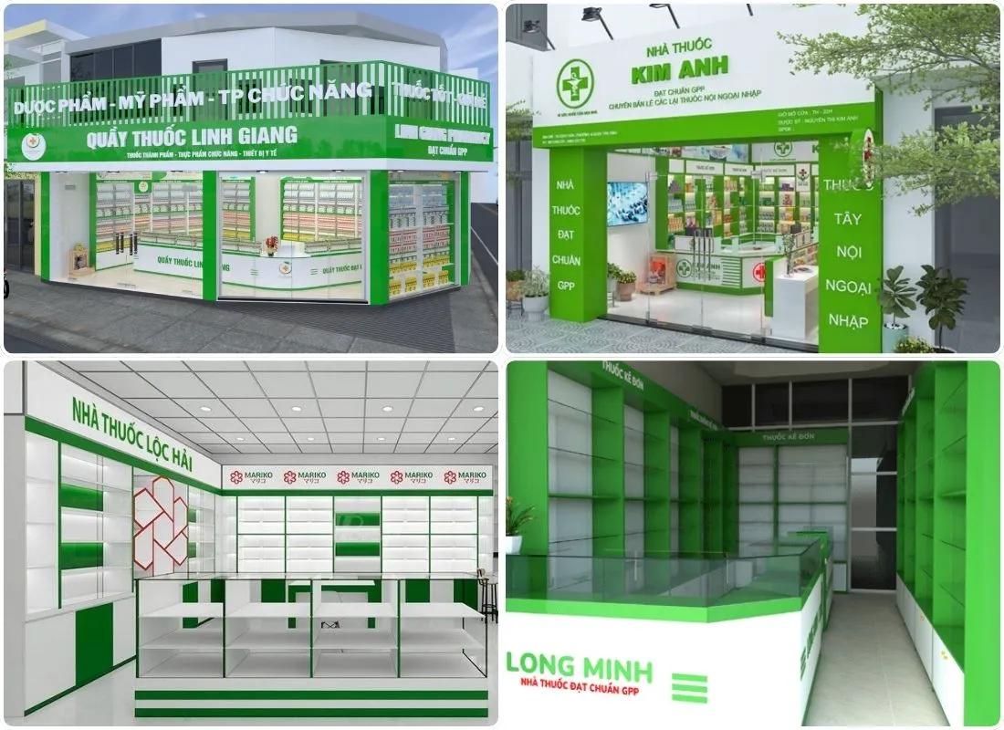 thiết kế nhà thuốc tây chuẩn gpp | NỘI THẤT DK