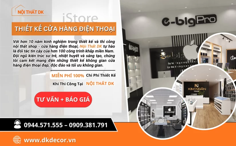 THIẾT KẾ CỬA HÀNG ĐIỆN THOẠI