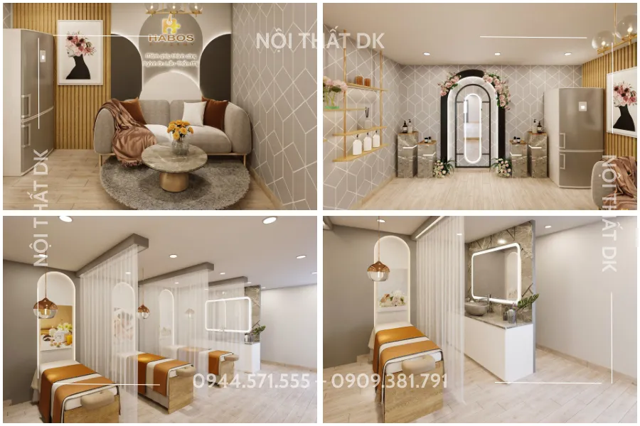 thiết kế nội thất spa habos quận 7| nội thất dk 
