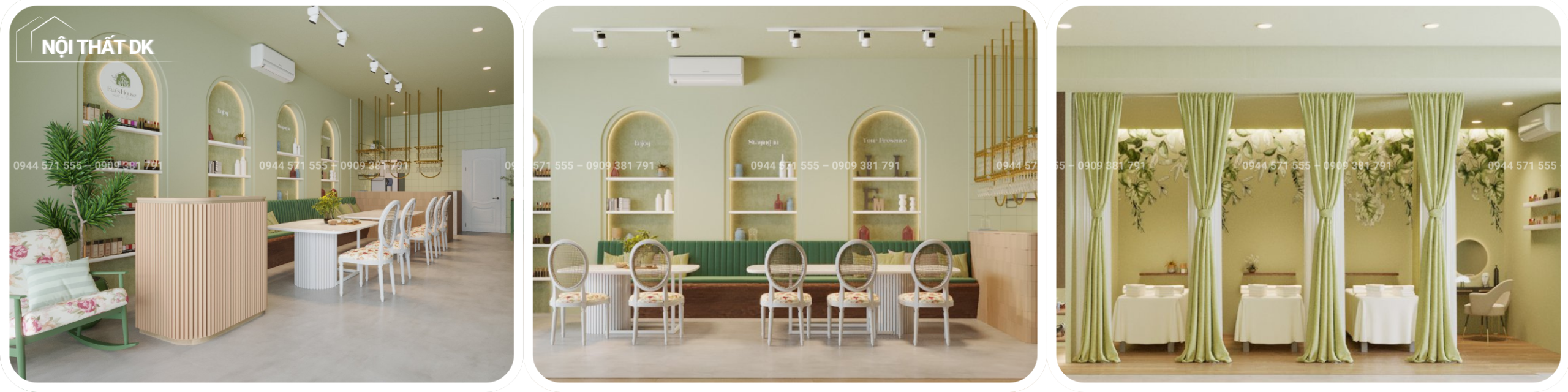 thiết kế nội thất spa mizuki