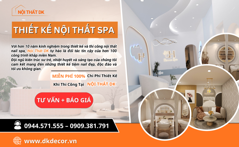THIẾT KẾ NỘI THẤT SPA
