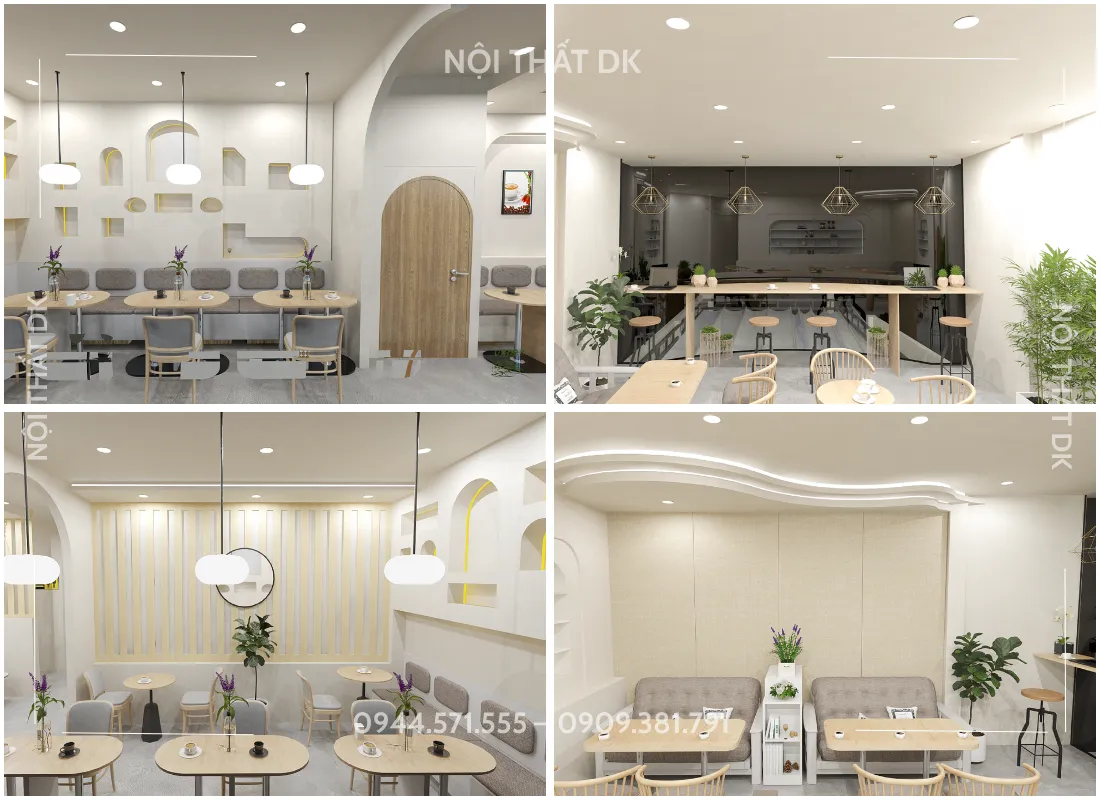 thiết kế quán cafe quận 9| NỘI THẤT DK 