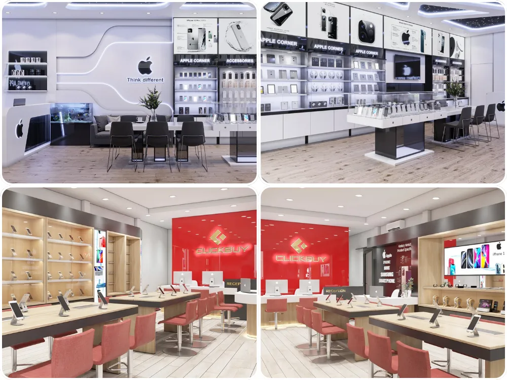 thiết kế shop điện thoại| NỘI THẤT DK