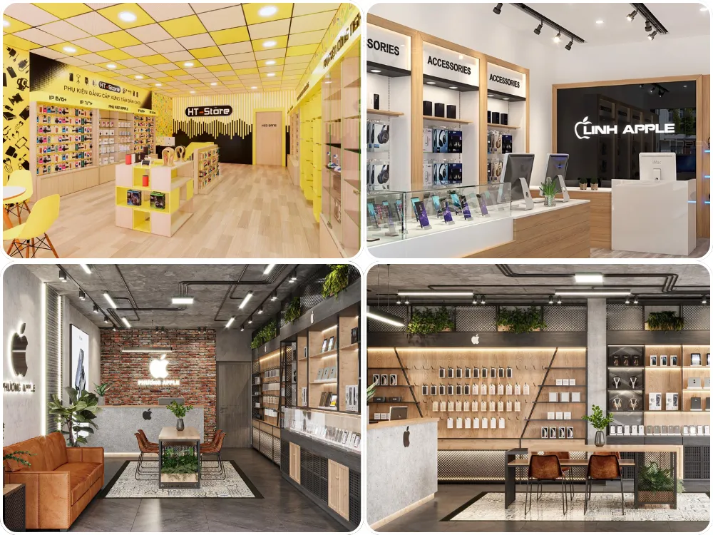 thiết kế shop điện thoại | NỘI THẤT DK