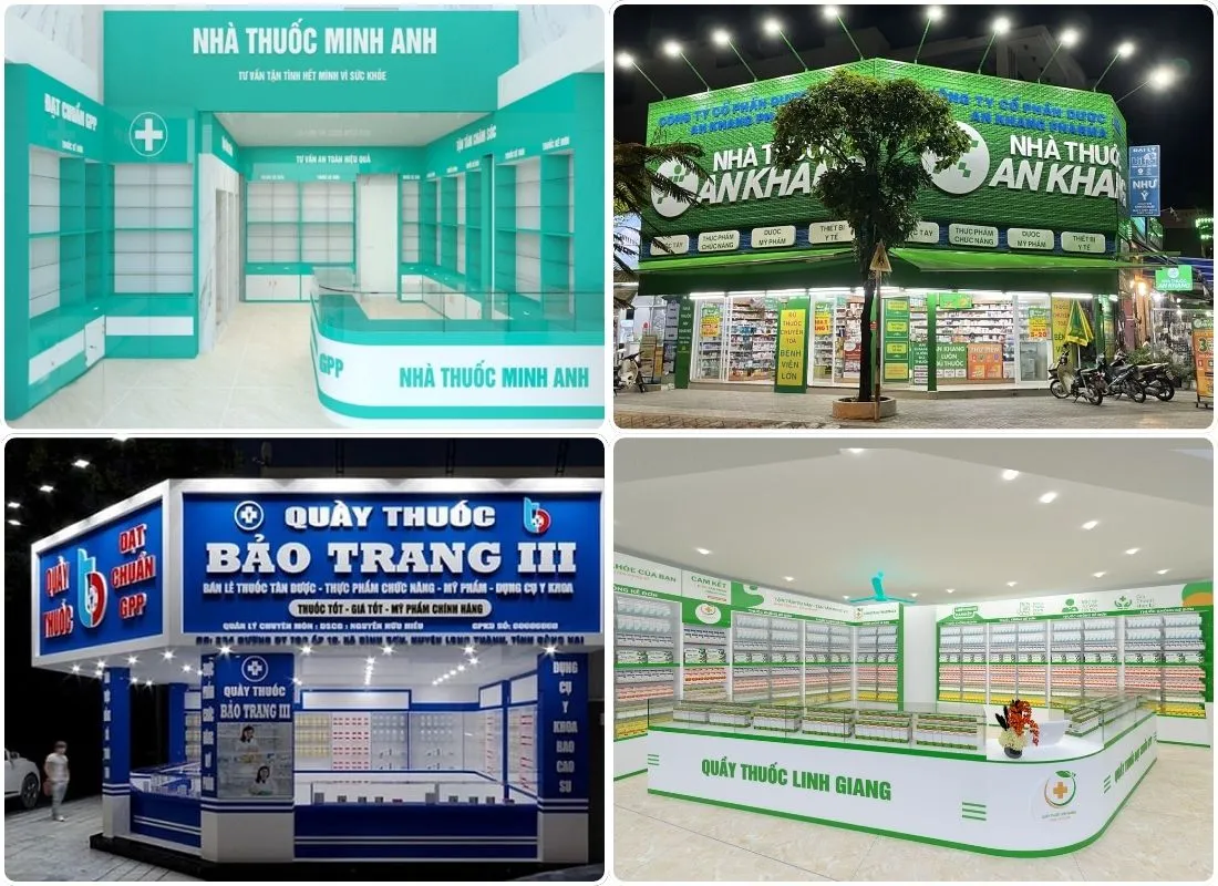 thiết kế thi công nhà thuốc chuẩn gpp uy tín| NỘI THẤT DK
