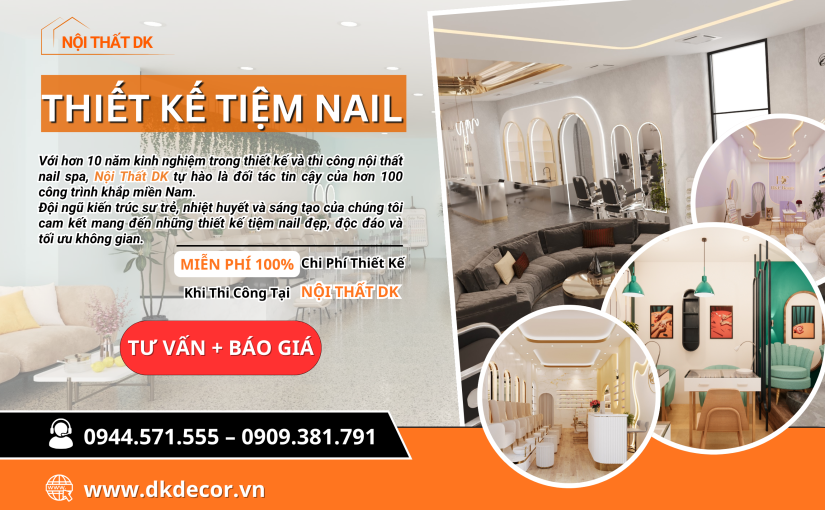THIẾT KẾ TIỆM NAIL