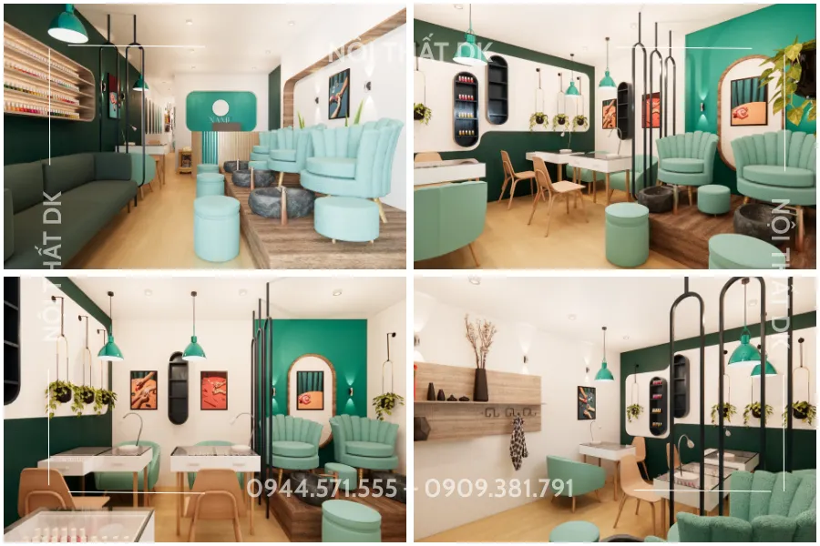 thiết kế tiệm nail quận 1