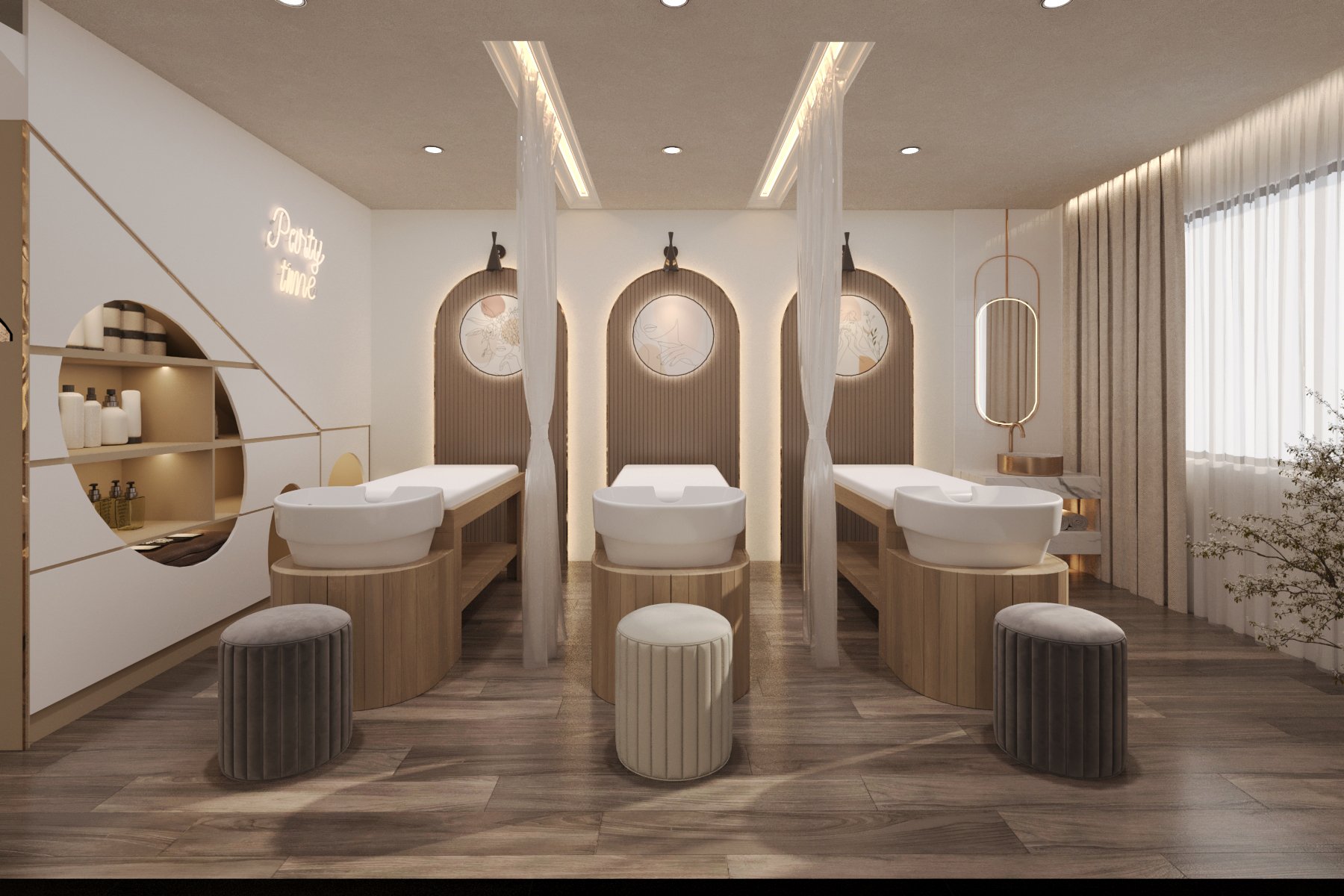 thiết kế nội thất spa 