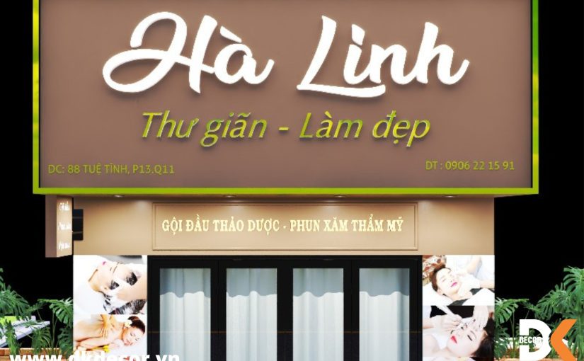 Thiết Kế Nội Thất Spa Mini Chị Hà Linh HCM