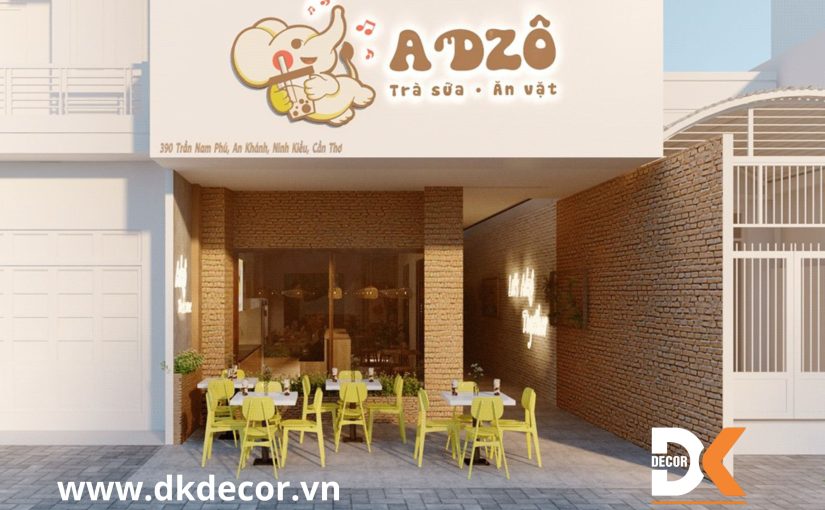 Thiết Kế Quán Trà Sữa Ăn Vặt Hút Khách Tại Cần Thơ