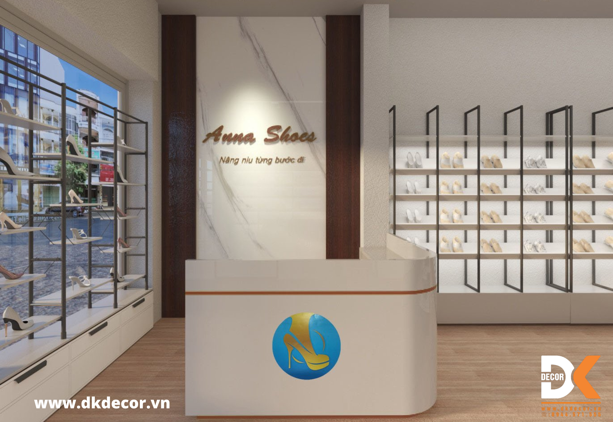 Thiết Kế Shop Giày – Anna Shoes 