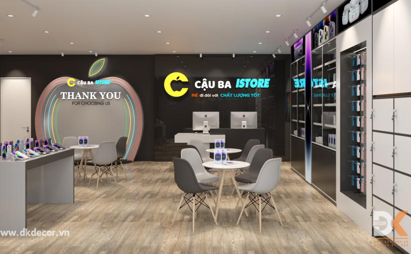 Thiết Kế Shop Điện Thoại Cậu Ba IStore – Cần Thơ