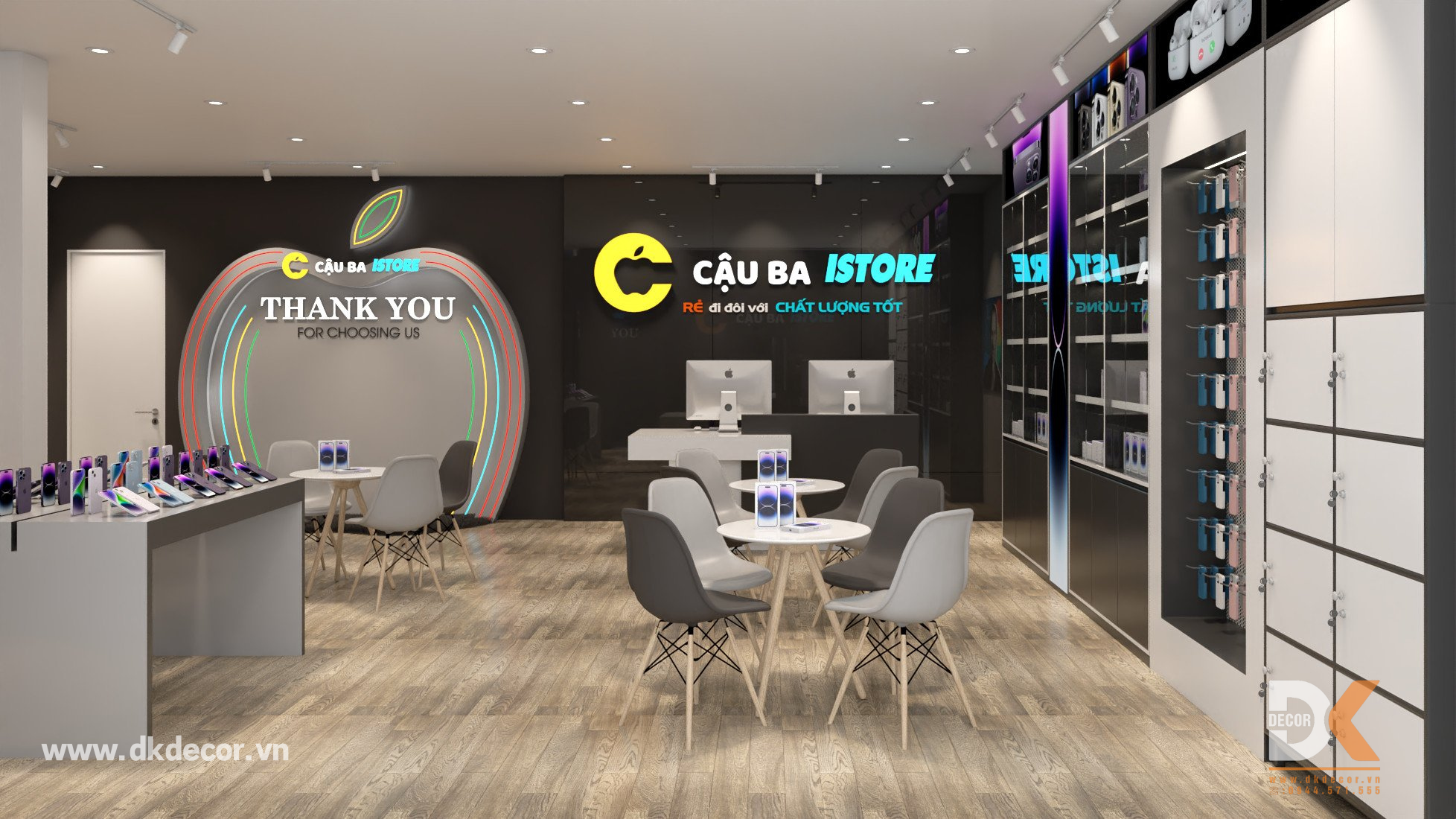 Thiết Kế Shop Điện Thoại Cậu Ba IStore – Cần Thơ 