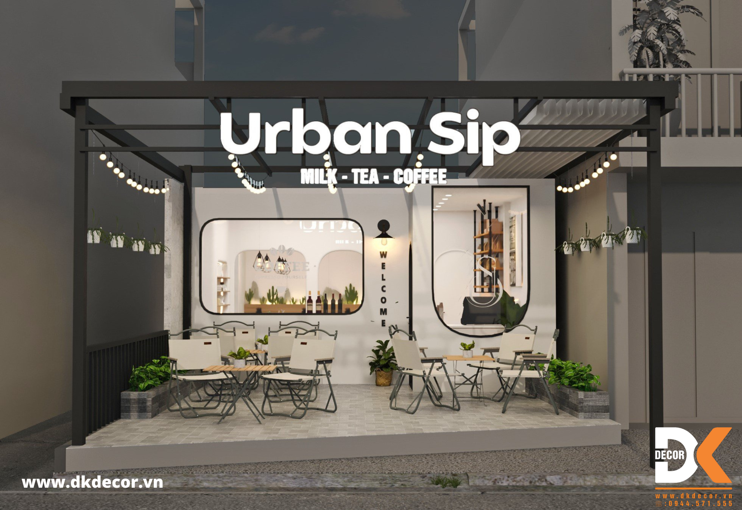 Thiết Kế Quán Cafe Urban Sip – Tiền Giang 