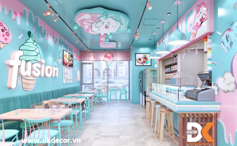 Thiết Kế Quán Kem Phong Cách Hiện Đại, Độc Đáo Nhất Hiện Nay