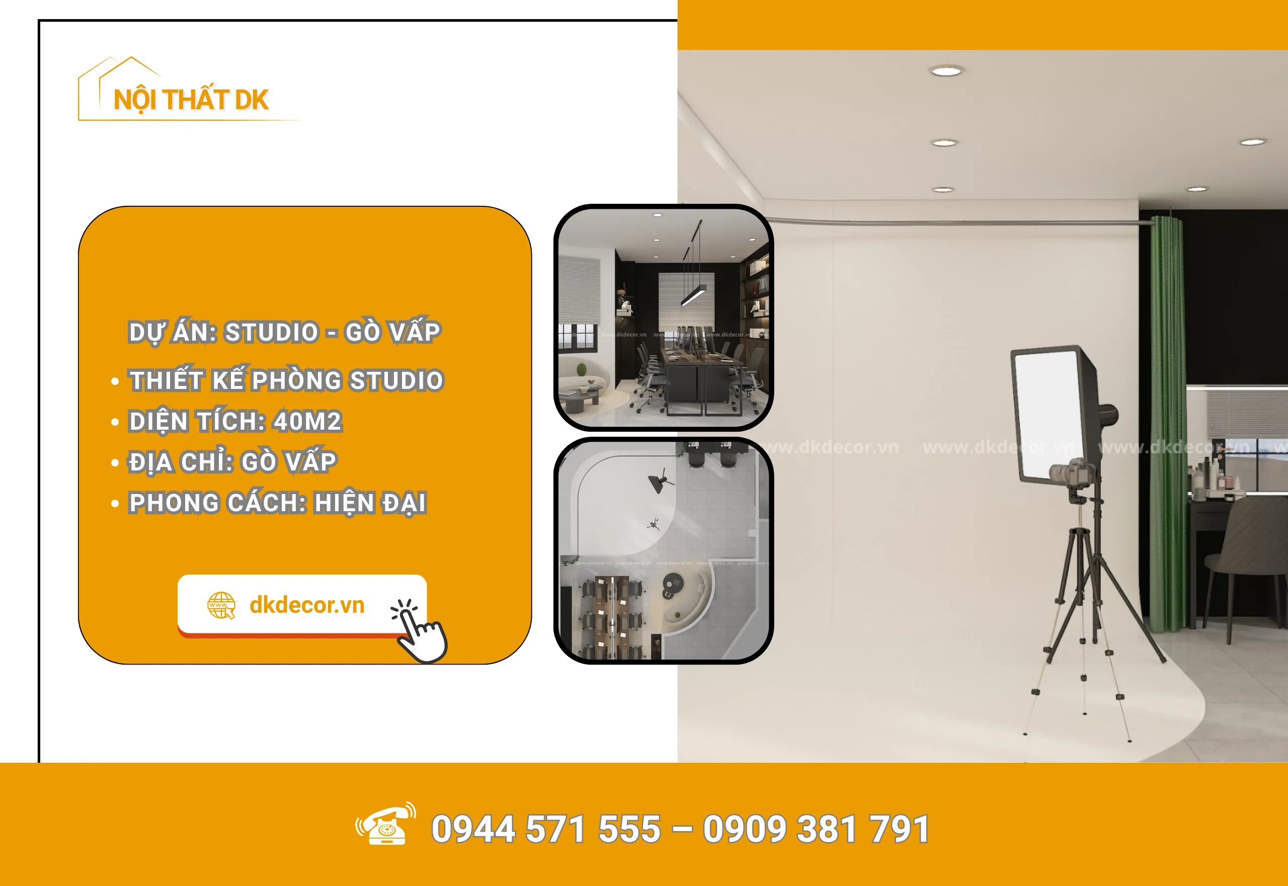 Thiết Kế Studio – Gò Vấp 