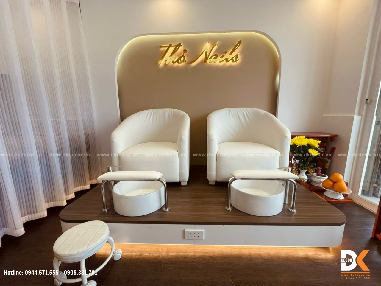 thi công tiệm nail quận 7