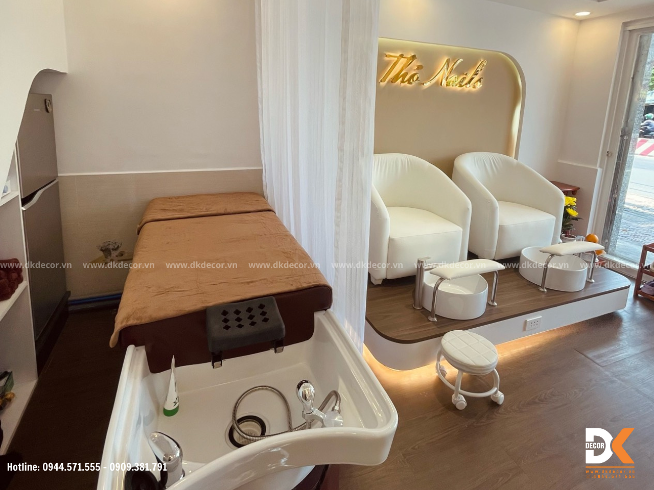 thi công tiệm nail quận 7