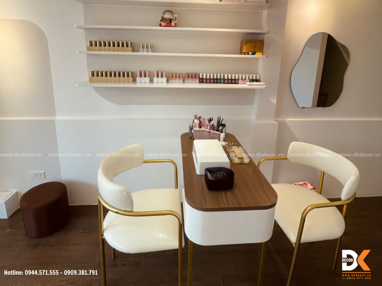 thi công tiệm nail quận 7