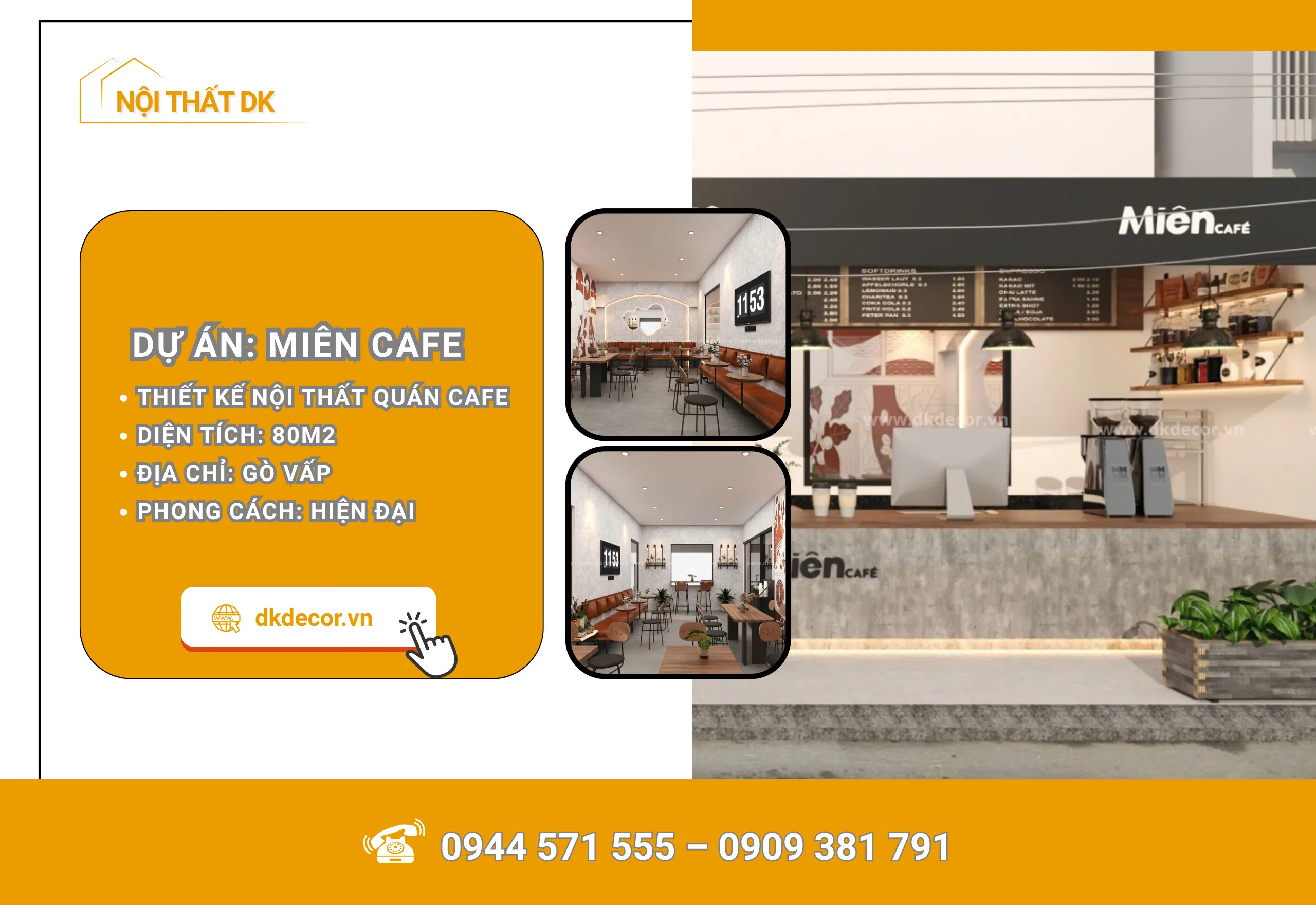 Thiết Kế Quán Cafe – Miên Cafe 