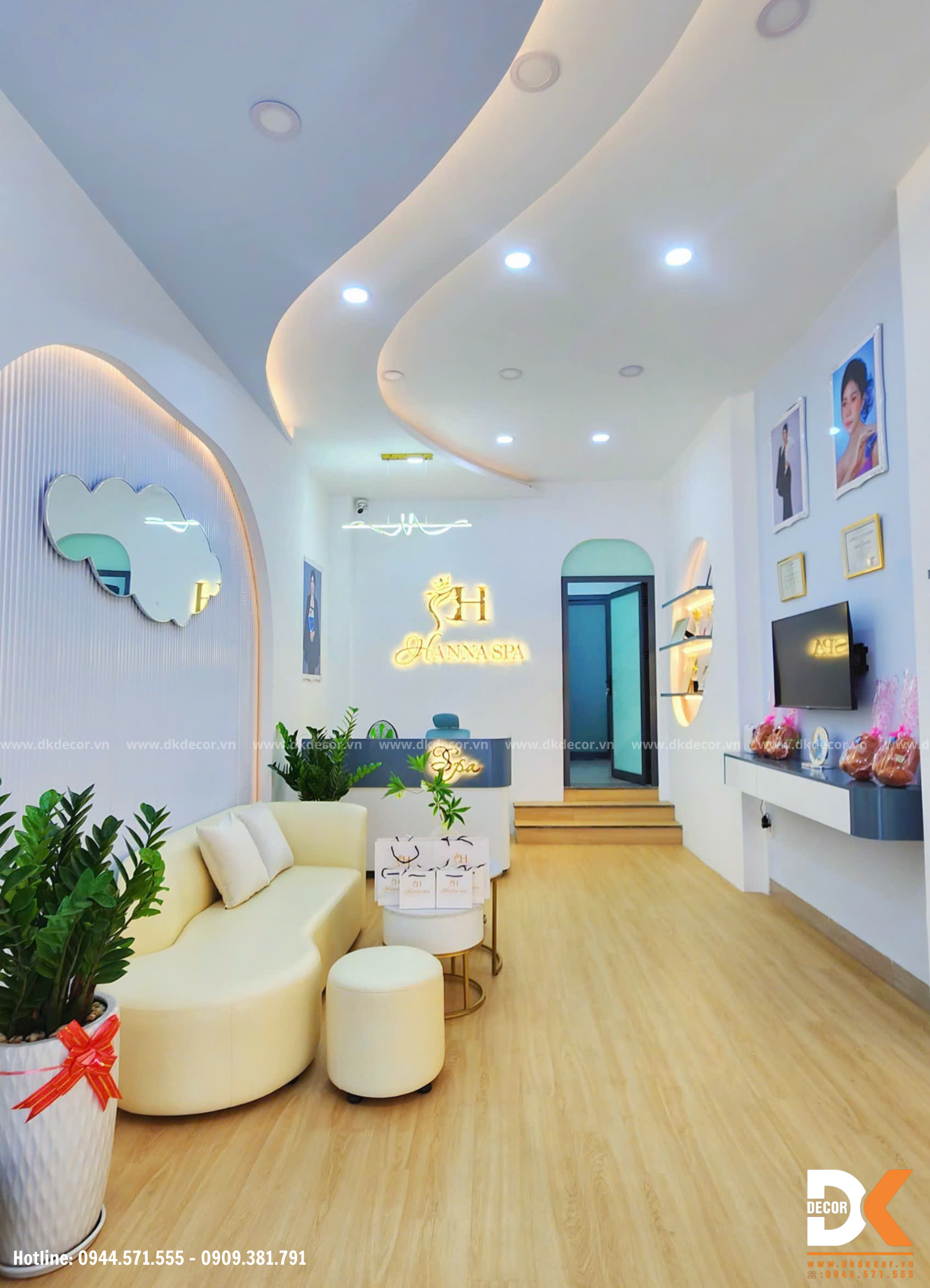 thi công nội thất spa - Hanna Spa