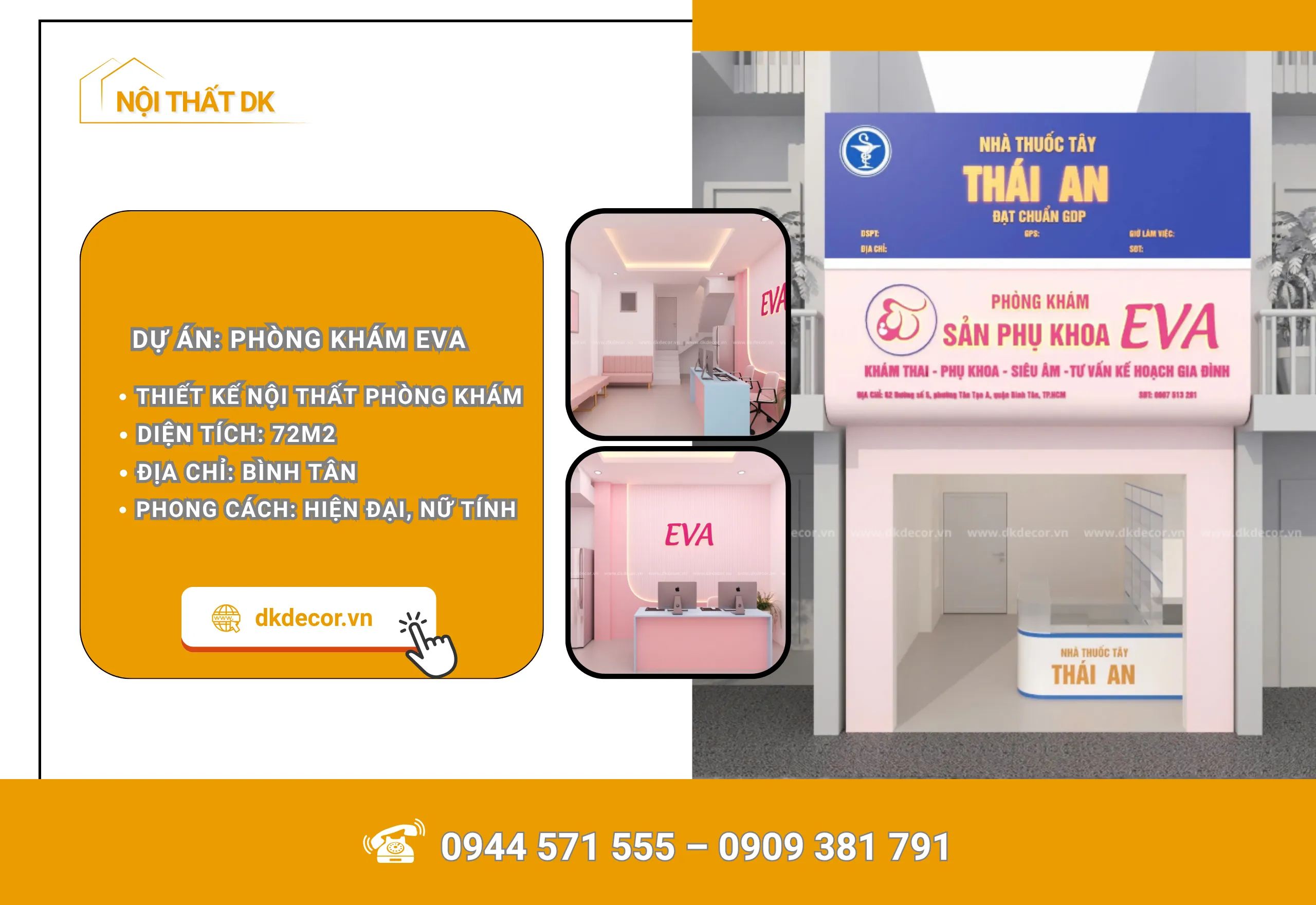 Thiết Kế Phòng Khám EVA Bình Tân 