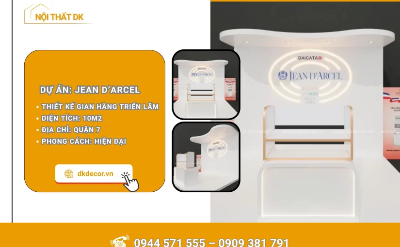 Thiết Kế Triển Lãm Mỹ Phẩm Jean D’arcel