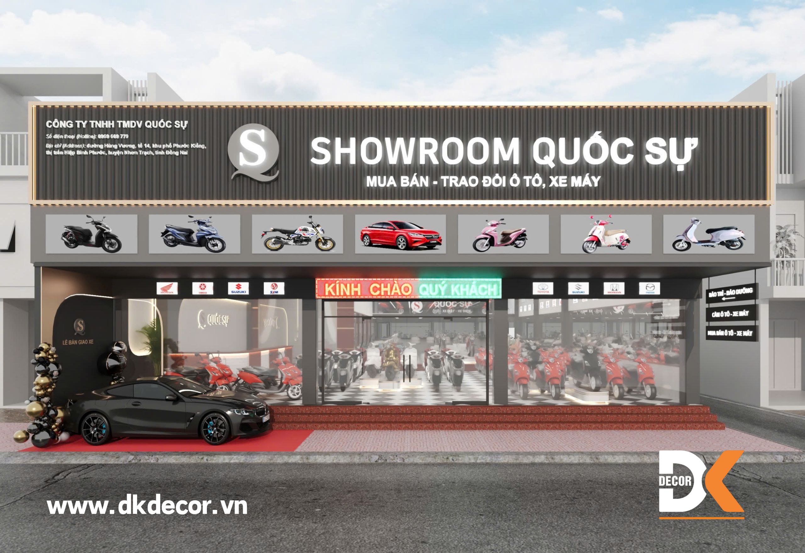 Thiết Kế Showroom Xe Máy Đồng Nai 