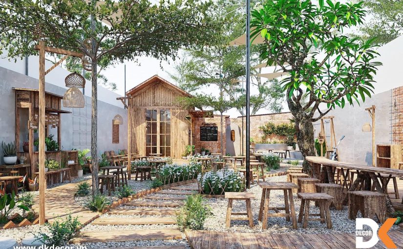 Top Những Mẫu Thiết Kế Quán Cà Phê Sân Vườn Đẹp
