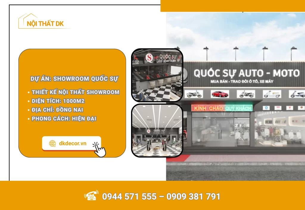 Thiết Kế Showroom Xe Máy Đồng Nai