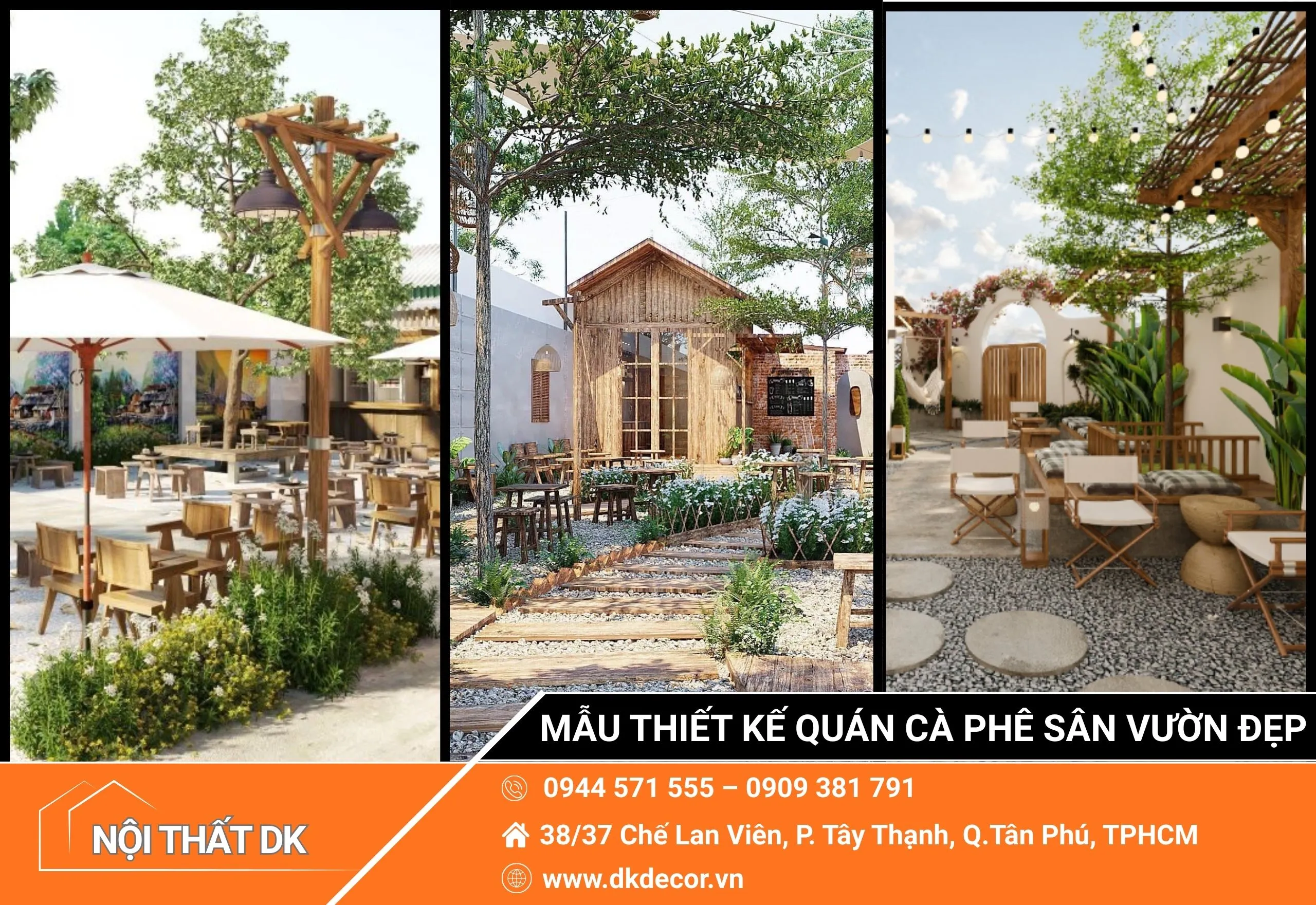 Top Những Mẫu Thiết Kế Quán Cà Phê Sân Vườn Đẹp 