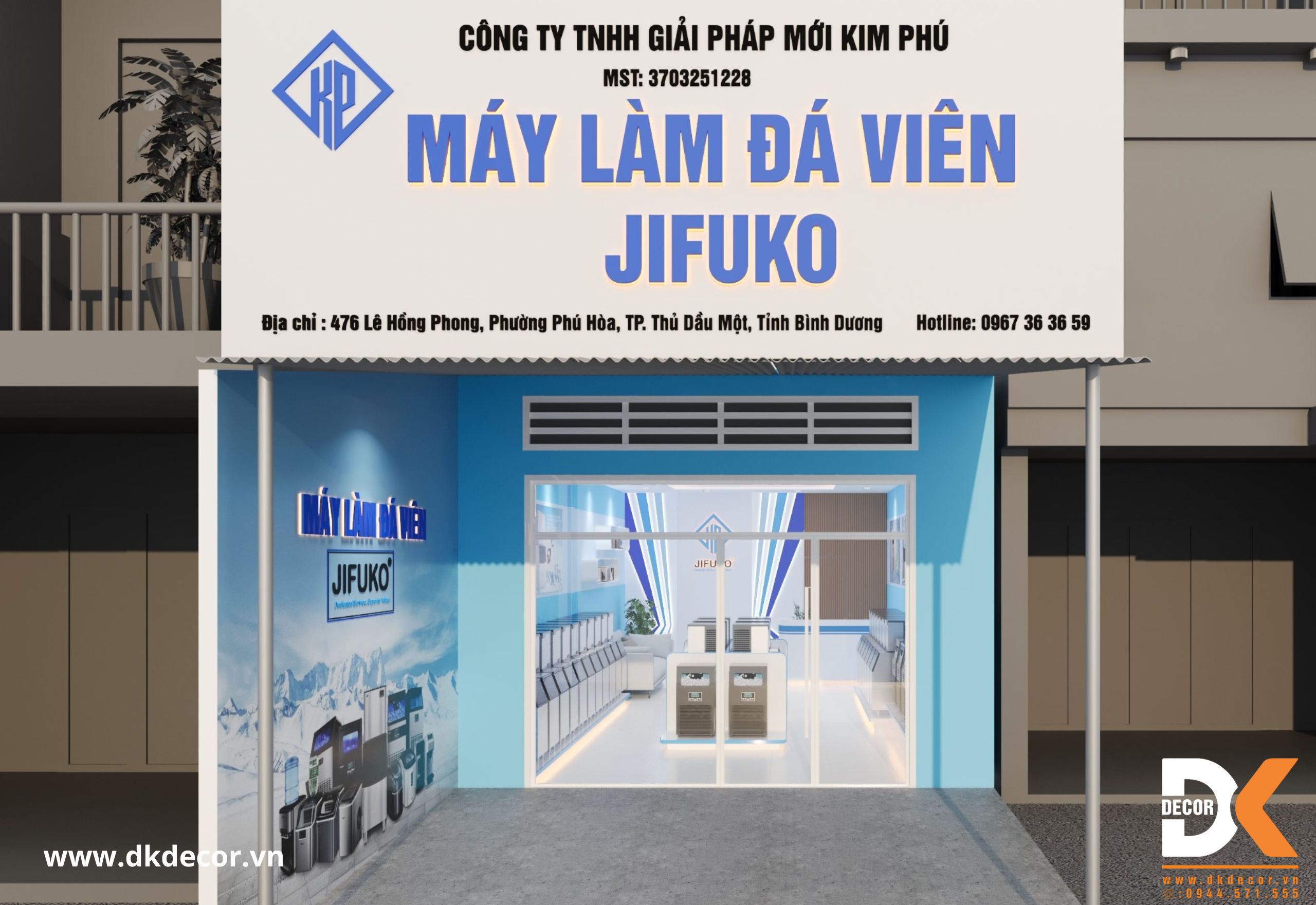 Thiết Kế Showroom Máy Làm Đá – Bình Dương 