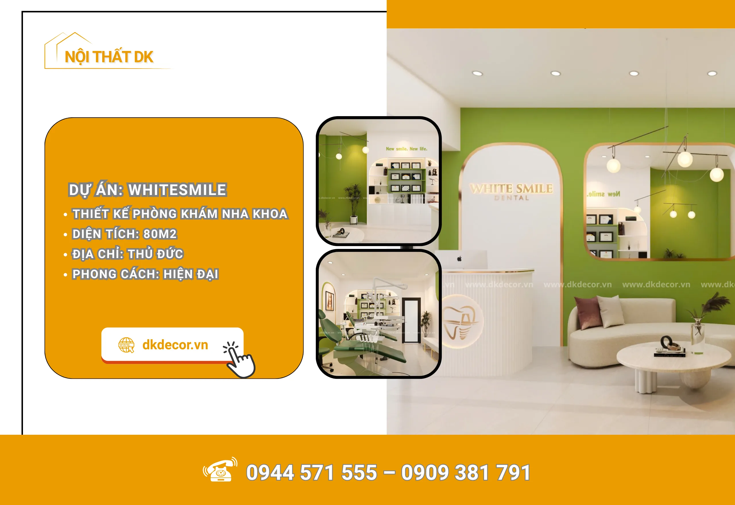 Thiết Kế Phòng Khám Nha Khoa White Smile 