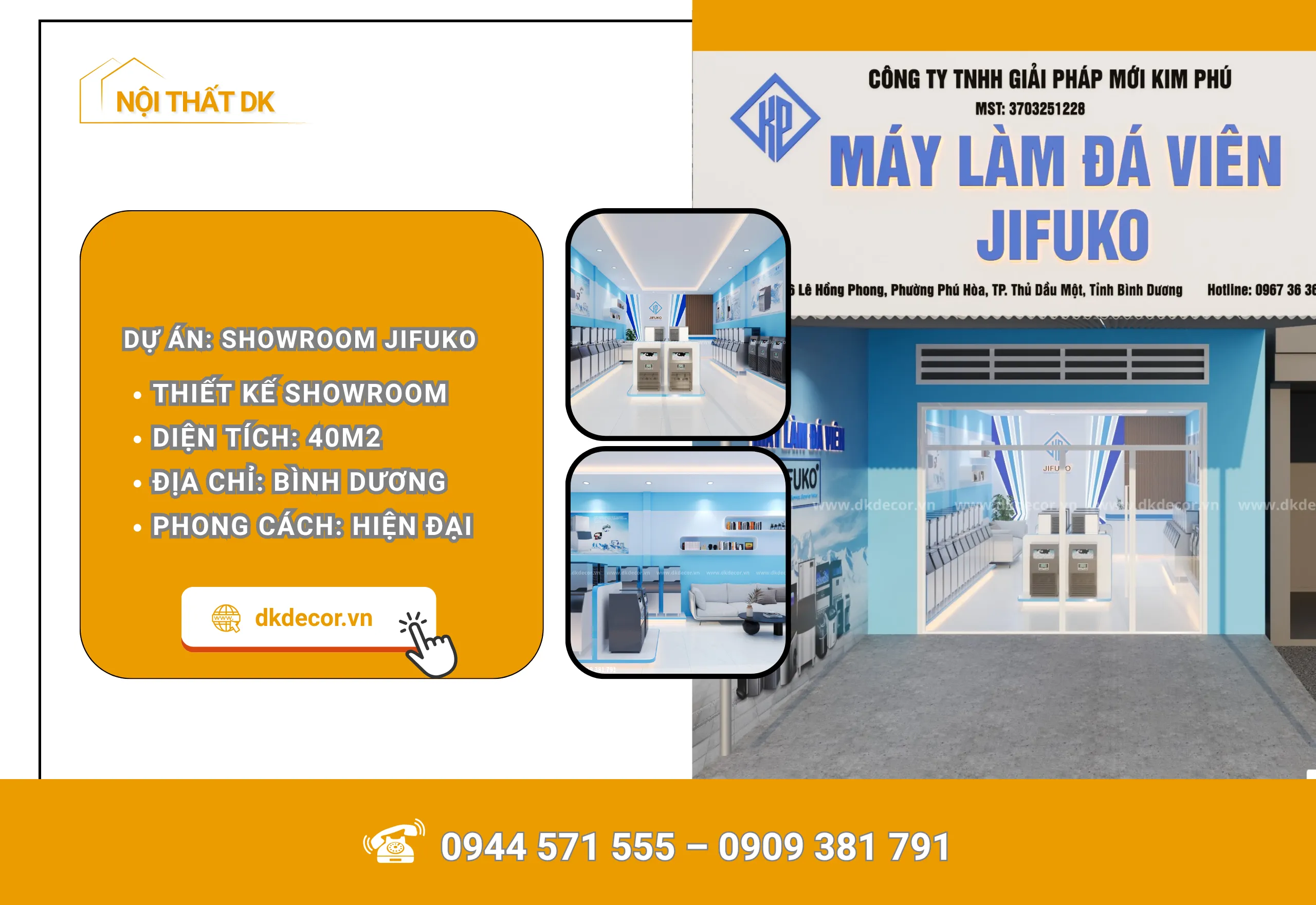 Thiết Kế Showroom Máy Làm Đá – Bình Dương 