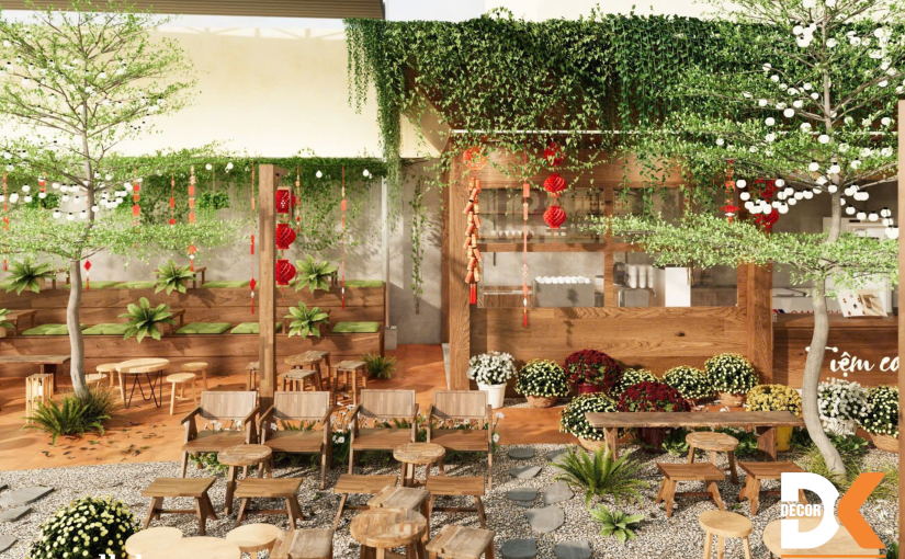 Thiết Kế Quán Cafe Trà Sữa- Bắt Trend Xu Hướng “Ngoài Trời” “Độc Đáo” Của Giới Trẻ